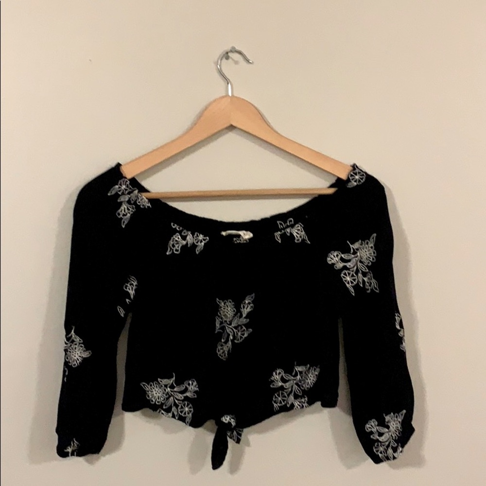 Chloe & Katie Off Shoulder Crop Top